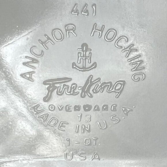 MCM Vintage Fire King Milk Glass Anchor Hocking Loaf & Custard Dish -  CIRCA 60s - Picture 14 of 16